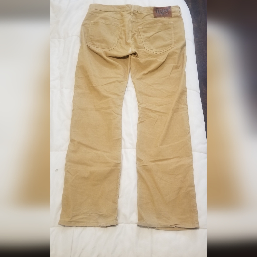 True Religion Men's Tan Colored Quarteroid Jeans, Size 36, Worn Only 2 Times